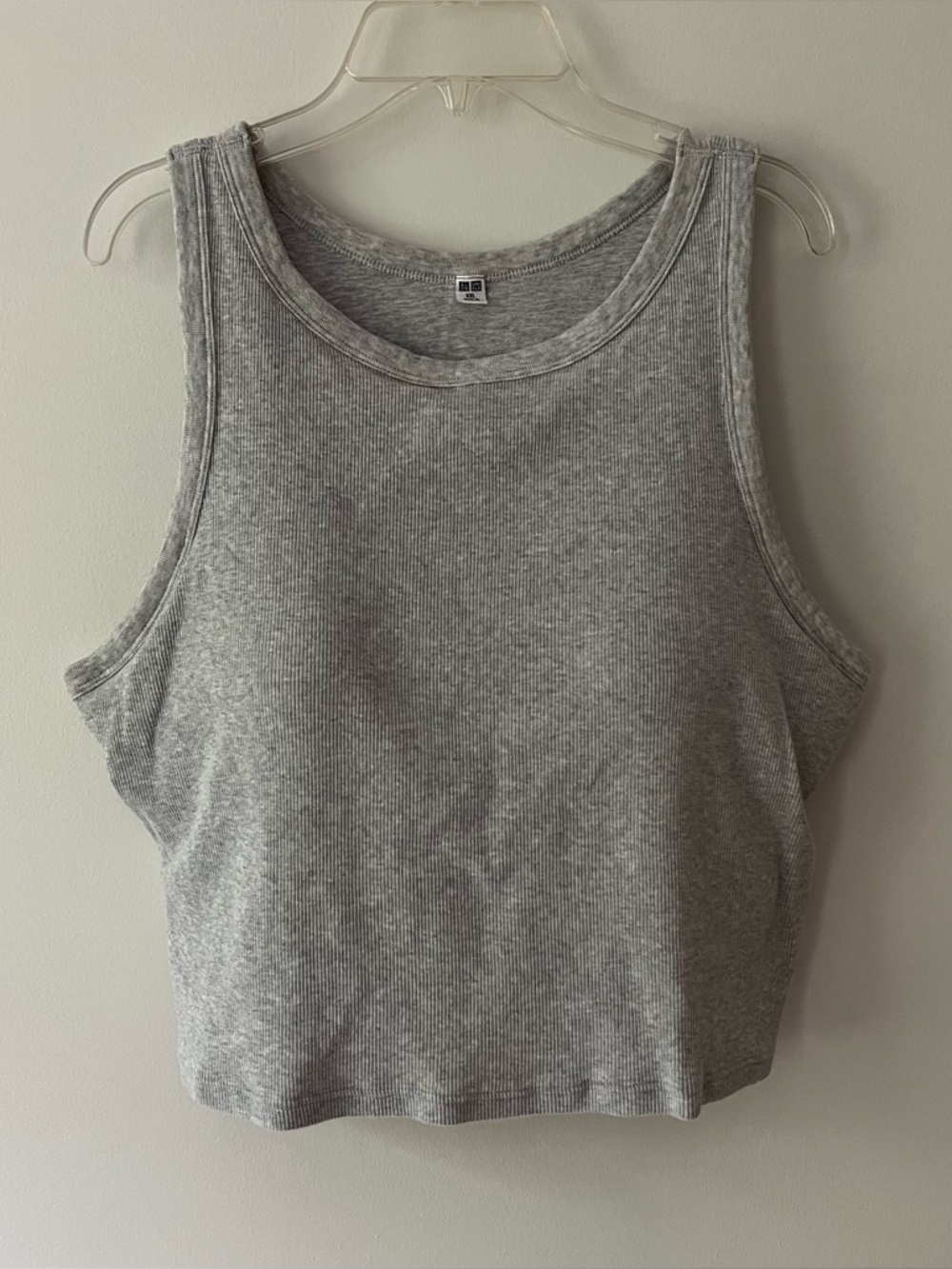 Uniqlo Ribbed Bra Tank Top XXL Grey
